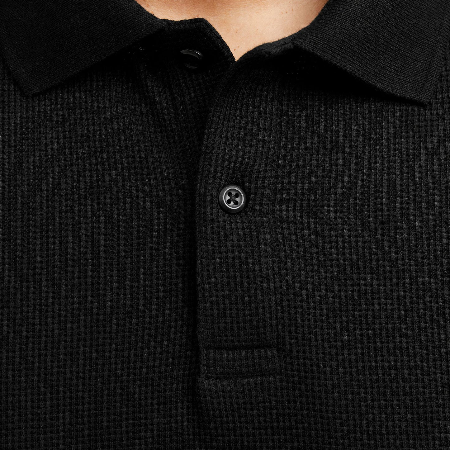 Jack & Jones Plus Size Austin Polo Black