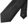 Kensington Micro Grid Woven Xl Poly Tie Black