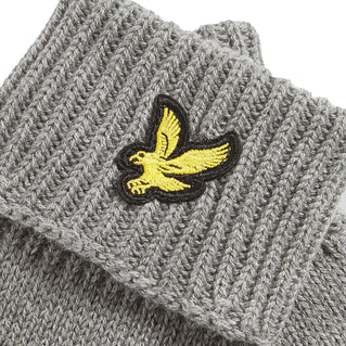 Lyle & Scott Cotton Mernio Gloves Mid Grey Marl