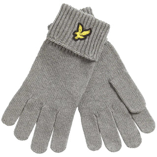 Lyle & Scott Cotton Mernio Gloves Mid Grey Marl