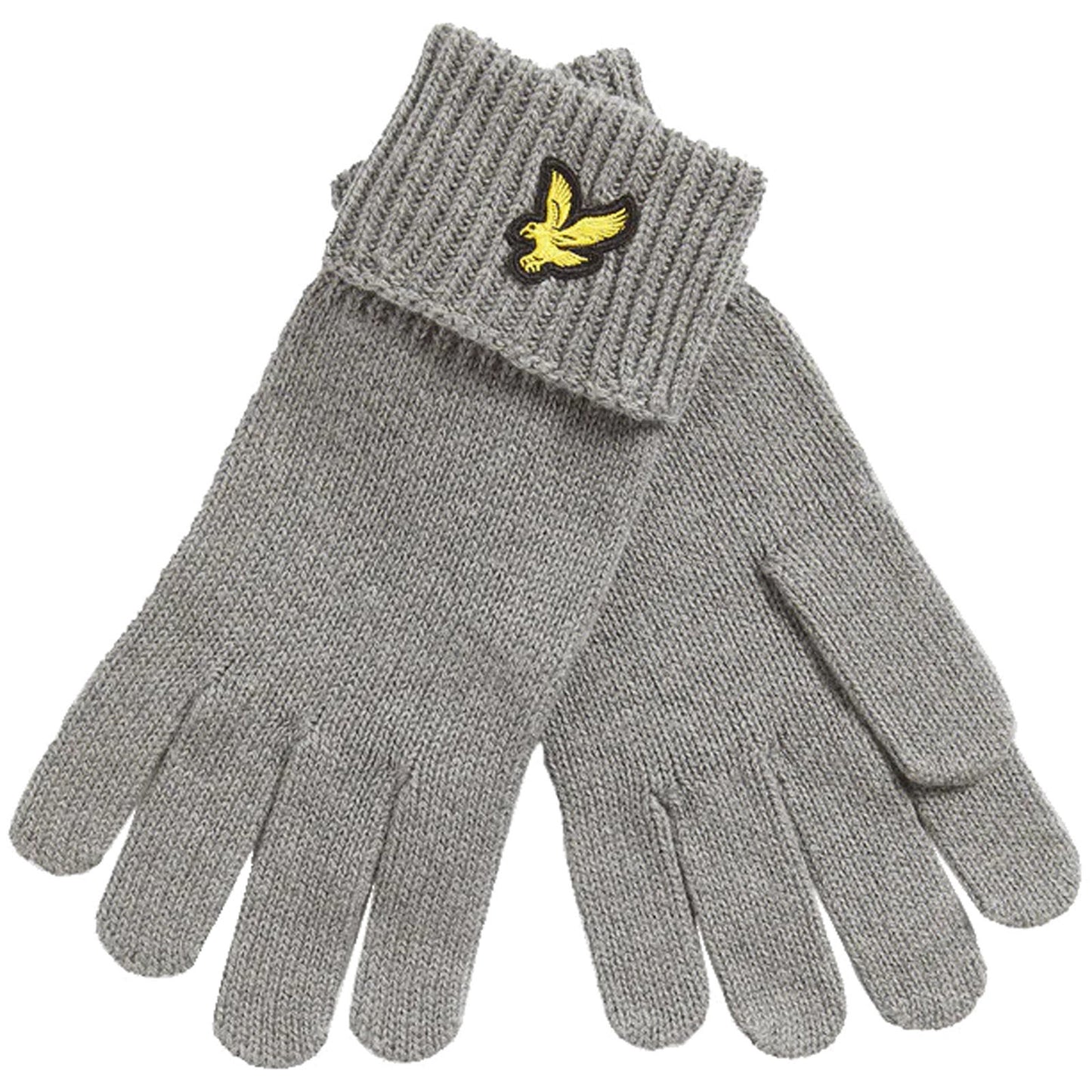 Lyle & Scott Cotton Mernio Gloves Mid Grey Marl