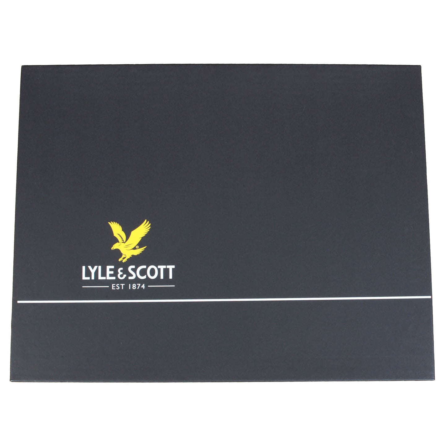 Lyle & Scott Lambswool Blend Scarf & Beanie Set Blue Night