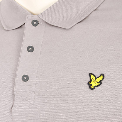 Lyle & Scott Plus Size Plain Polo Shirt Gull Grey