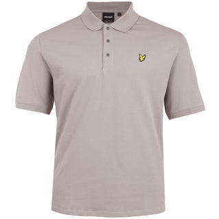 Lyle & Scott Plus Size Plain Polo Shirt Gull Grey
