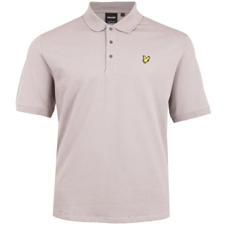 Lyle & Scott Plus Size Plain Polo Shirt Gull Grey