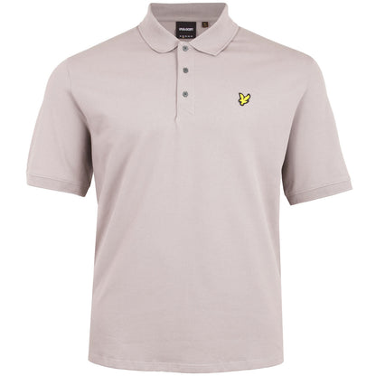 Lyle & Scott Plus Size Plain Polo Shirt Gull Grey