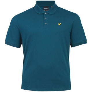 Lyle & Scott Plus Size Plain Polo Shirt Rich Teal
