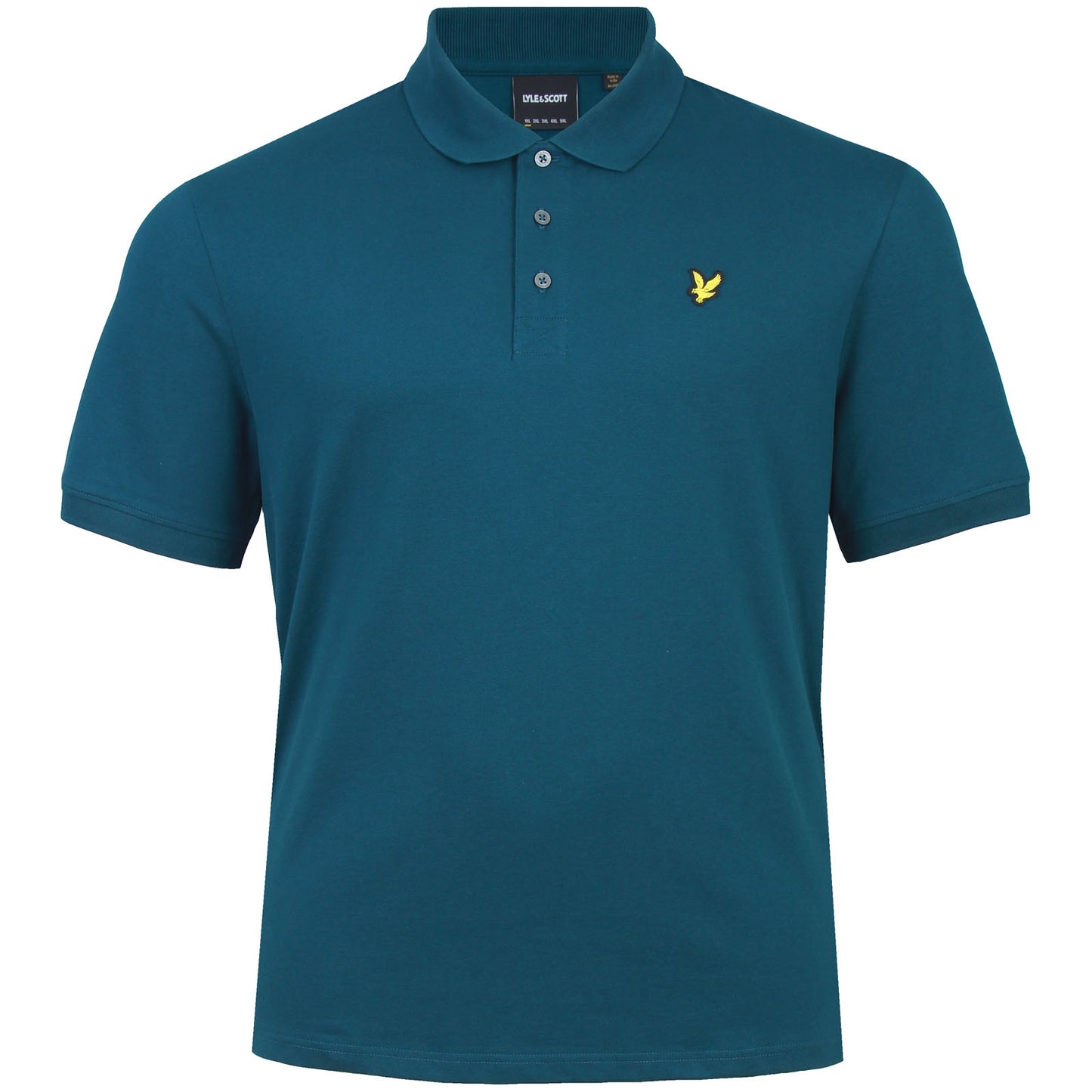Lyle & Scott Plus Size Plain Polo Shirt Rich Teal
