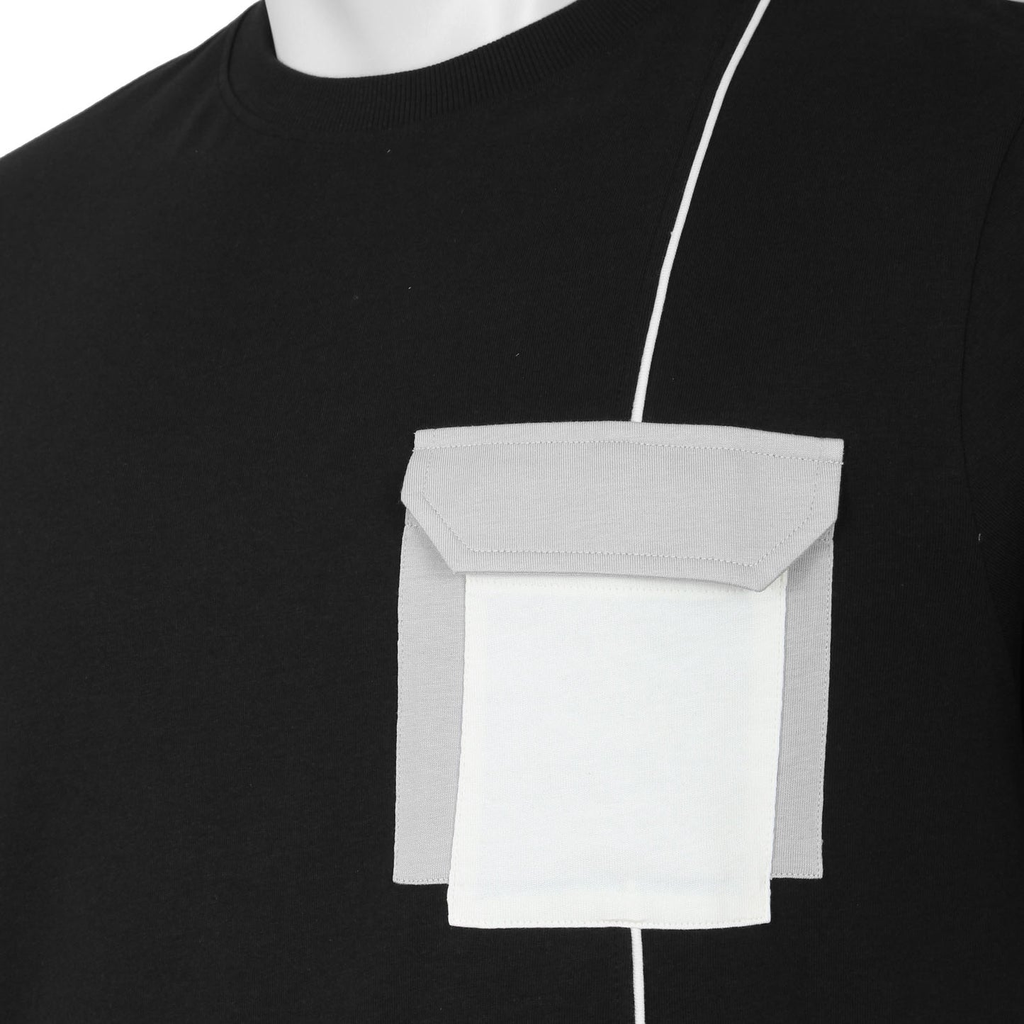 Studio A Plus Size Mo Pocket T-Shirt Black