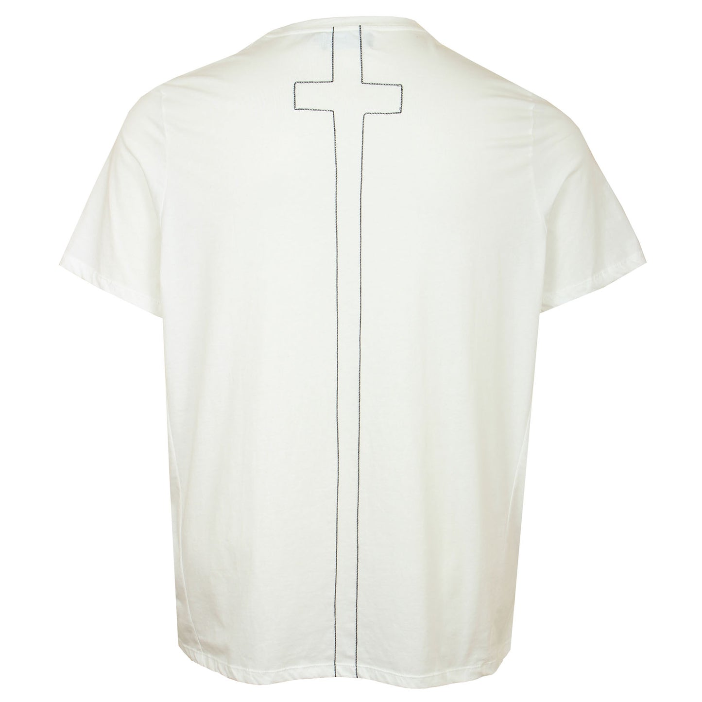 Religion Plus Size Rose Skull T-Shirt White