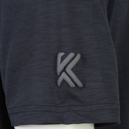 Kam Jeans Plus Size Ap001 Active Performance Marl T-Shirt Black