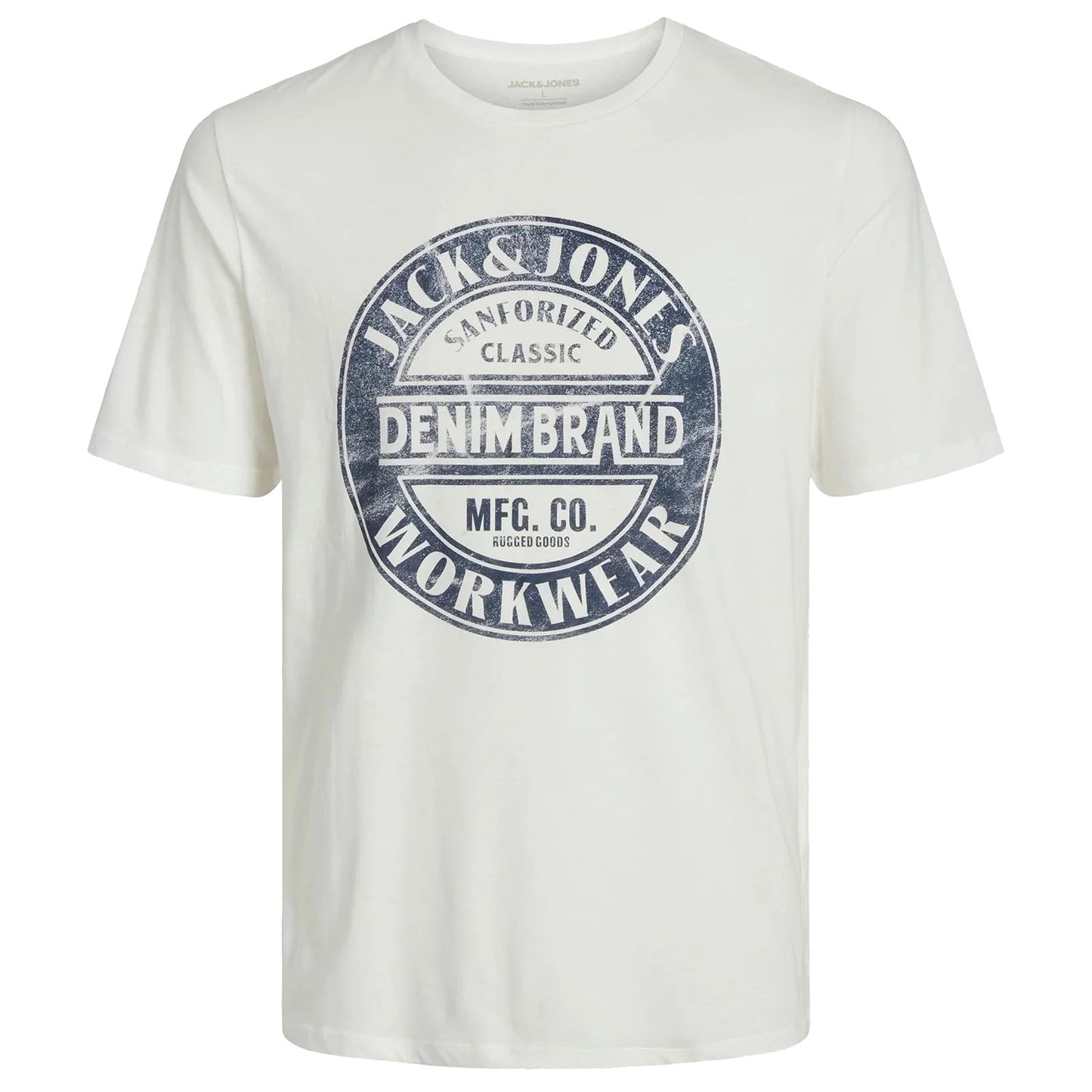 Jack & Jones Plus Size Jeans Graphic T-Shirt Cloud Dancer