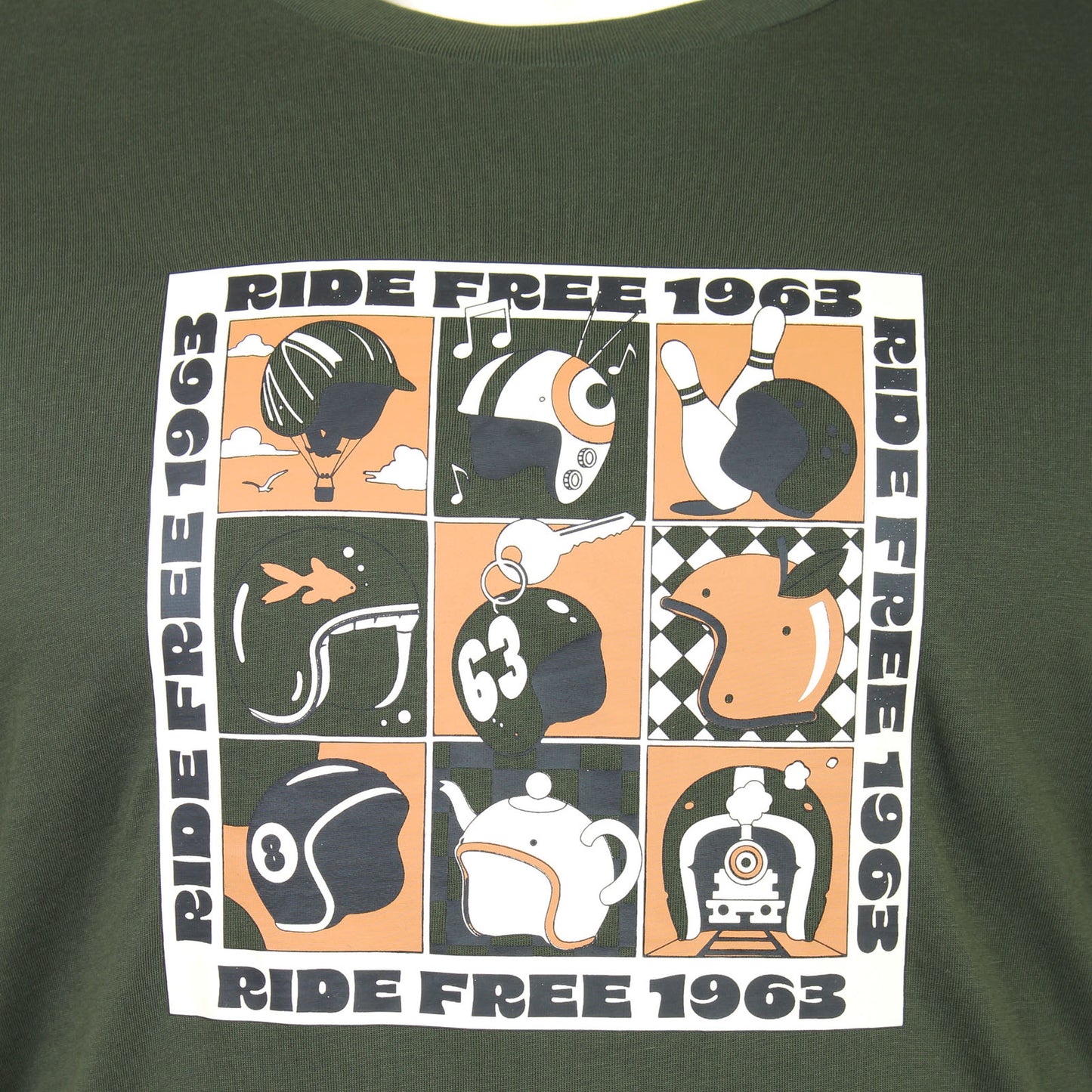 Ben Sherman Plus Size Trippy Helmets T-Shirt Camouflage