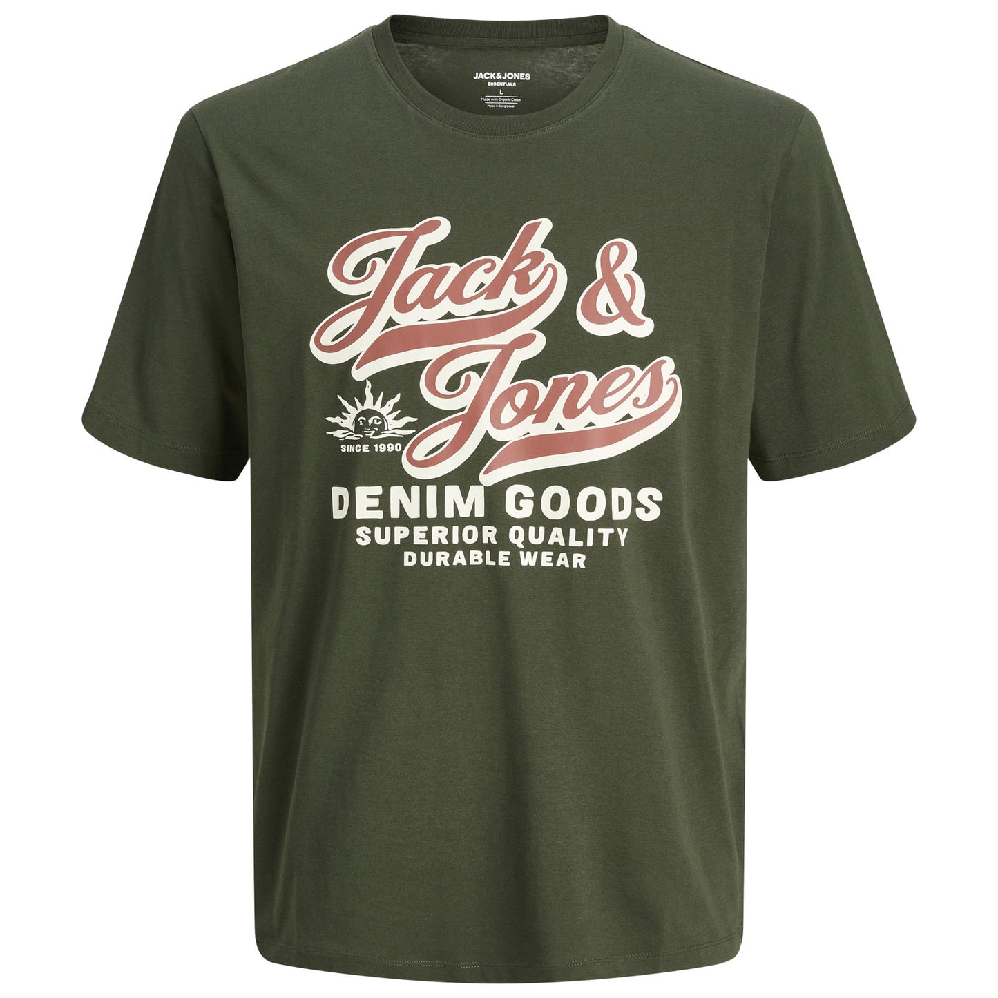 Jack & Jones Plus Size Logo O-Neck Aw25 T-Shit Duffel Bag