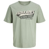 Jack & Jones Plus Size Logo O-Neck Aw25 T-Shit Iceberg Green