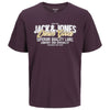 Jack & Jones Plus Size Logo O-Neck Aw25 T-Shit Plum Perfect