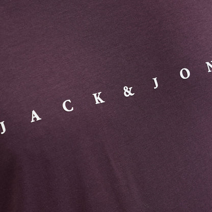 Jack & Jones Plus Size Star Crew T-Shirt Plum Perfect