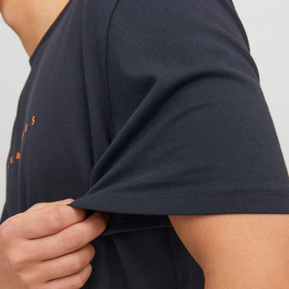 Jack & Jones Plus Size Star Crew T-Shirt Dark Navy