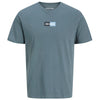 Jack & Jones Plus Size Pan Logo T-Shirt Stormy Weather
