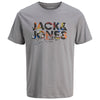 Jack & Jones Plus Size Geplas Paint Splat T-Shirt Ultimate Grey