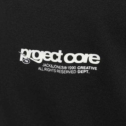 Jack & Jones Plus Size Union Back Print T-Shirt Black