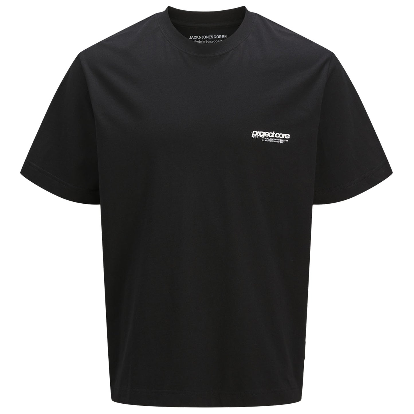 Jack & Jones Plus Size Union Back Print T-Shirt Black