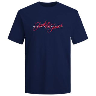 Jack & Jones Plus Size Inwood Crew T-Shirt Ocean Cavern