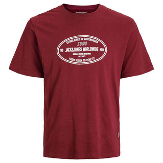 Jack & Jones Plus Size York Front T-Shirt Tibetan Red