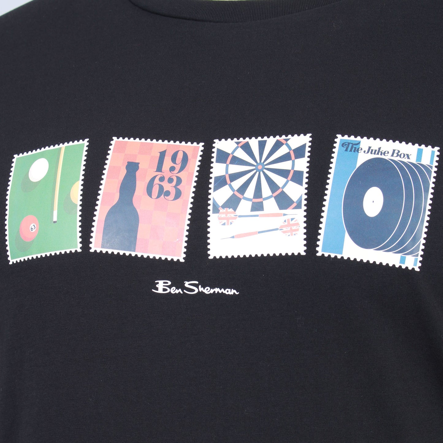 Ben Sherman Plus Size Pub Sports T-Shirt Black