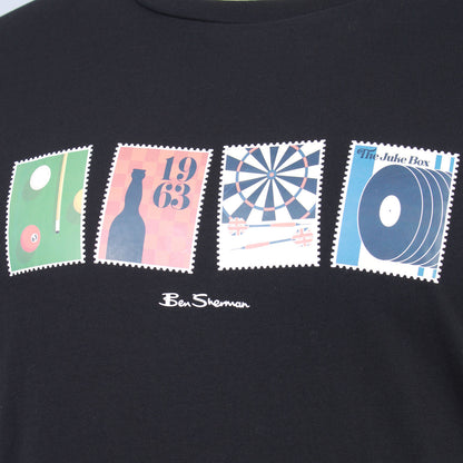 Ben Sherman Plus Size Pub Sports T-Shirt Black