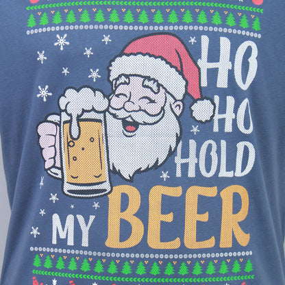 Kam Jeans Plus Size Kbsx035 Ho Ho Beer Xmas T-Shirt Denim