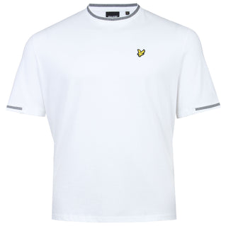 Lyle & Scott Plus Size Birdseye Half Tipped T-Shirt White