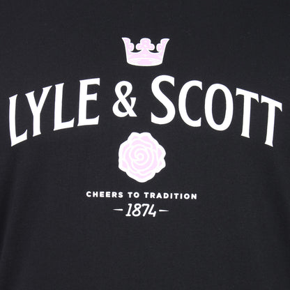 Lyle & Scott Plus Size Cheers To Tradition T-Shirt Jet Black