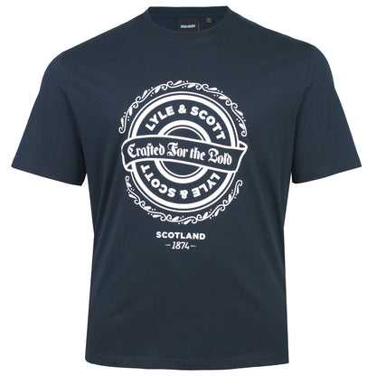 Lyle & Scott Plus Size Crafted For The Bold T-Shirt Dark Navy