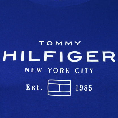 Tommy Hilfiger Plus Size Stack Graphic T-Shirt Wedge Blue