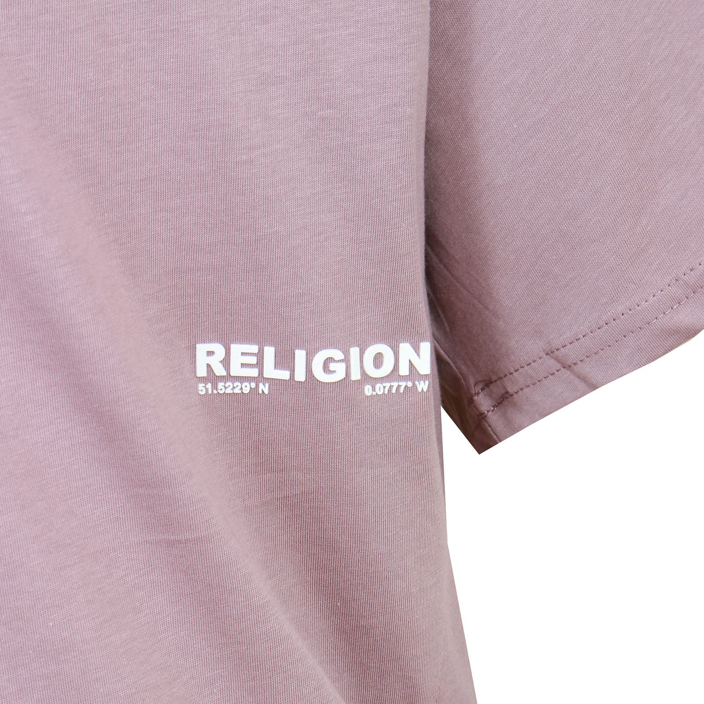 Religion Plus Size Logo Relaxed T-Shirt Deep Mauve