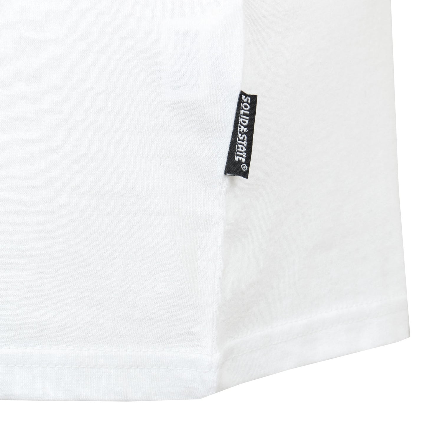 Solid State Plus Size Logo Muscle Vest White