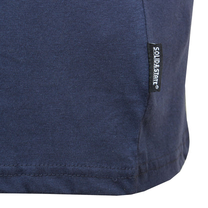 Solid State Plus Size Logo Muscle Vest Navy