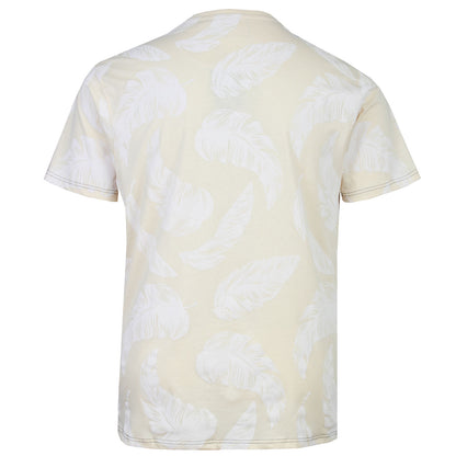 Kam Jeans Plus Size Hawaii Surf Leaf T-Shirt Stone