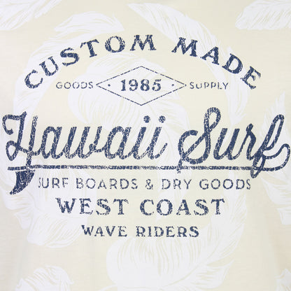 Kam Jeans Plus Size Hawaii Surf Leaf T-Shirt Stone