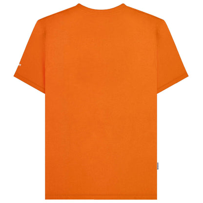Lambretta Plus Size Fade Racing Stripe T-Shirt Orange