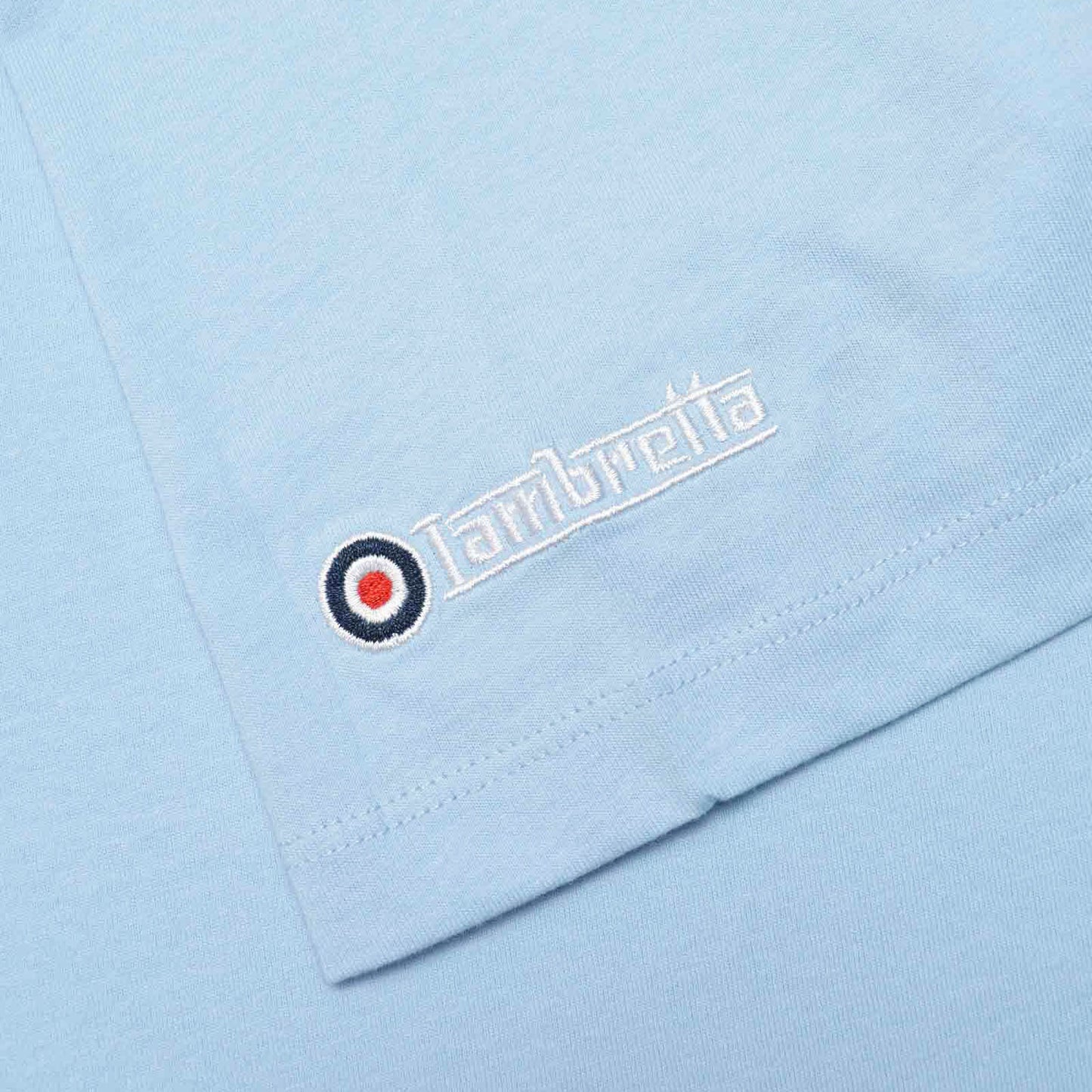 Lambretta Plus Size Fade Racing Stripe T-Shirt Sky