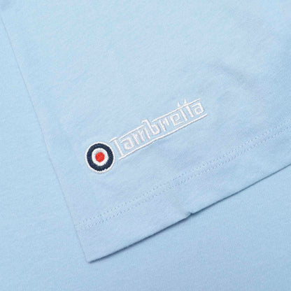 Lambretta Plus Size Fade Racing Stripe T-Shirt Sky