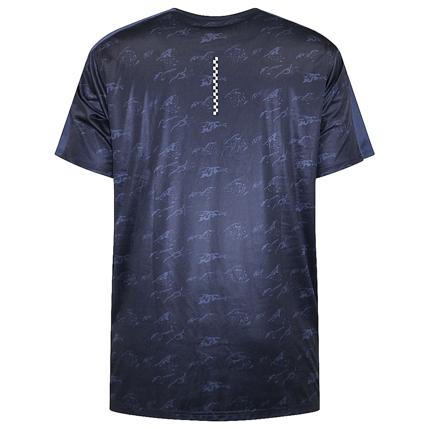 D555 Plus Size Dry Wear Poly Stretch T-Shirt Navy