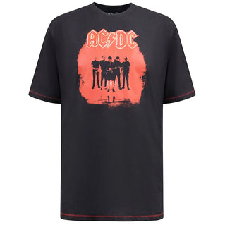 D555 Plus Size Uxbridge Ac/Dc Official T-Shirt Washed Black