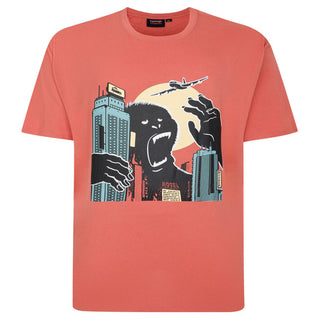 Espionage Plus Size Kong Pop Art T-Shirt Orange