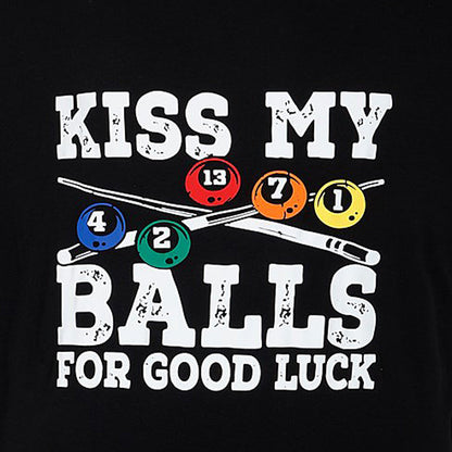 Espionage Plus Size Kiss My Balls T-Shirt Black