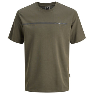 Jack & Jones Plus Size Fusion Full Branding T-Shirt Grape Leaf