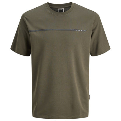 Jack & Jones Plus Size Fusion Full Branding T-Shirt Grape Leaf