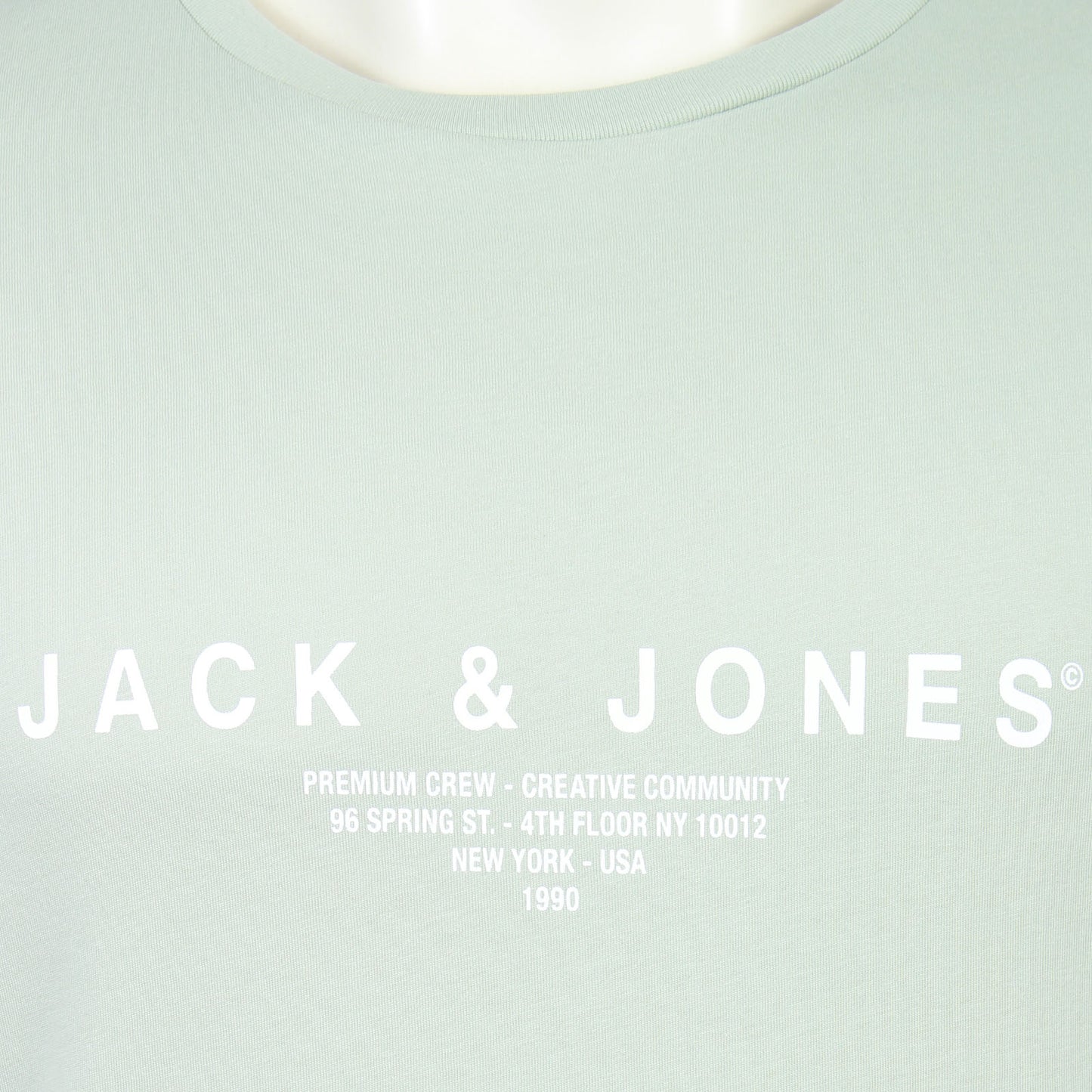 Jack & Jones Plus Size Harris T-Shirt Aqua Gray